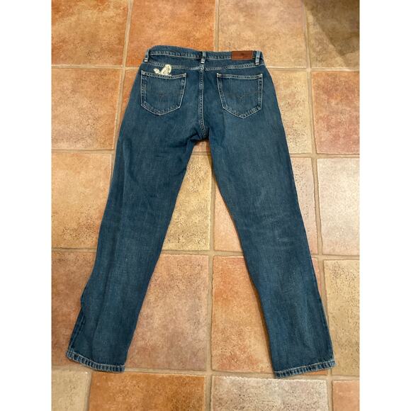 Lauren Ralph Lauren Women's Embellished Mid-Rise Jeans Blue size 4 - Picture 8 of 8